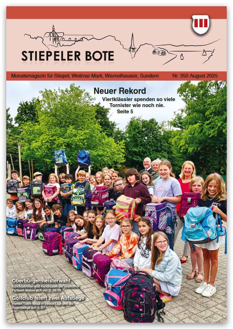 Titelseite Stiepeler Bote August 2025