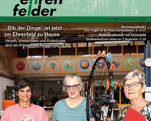 Titelseite Der Ehrenfelder in Bochum September 2025 Ausgabe 189