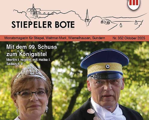 Titelbild des Magazins Stiepeler Bote von Oktober 2025