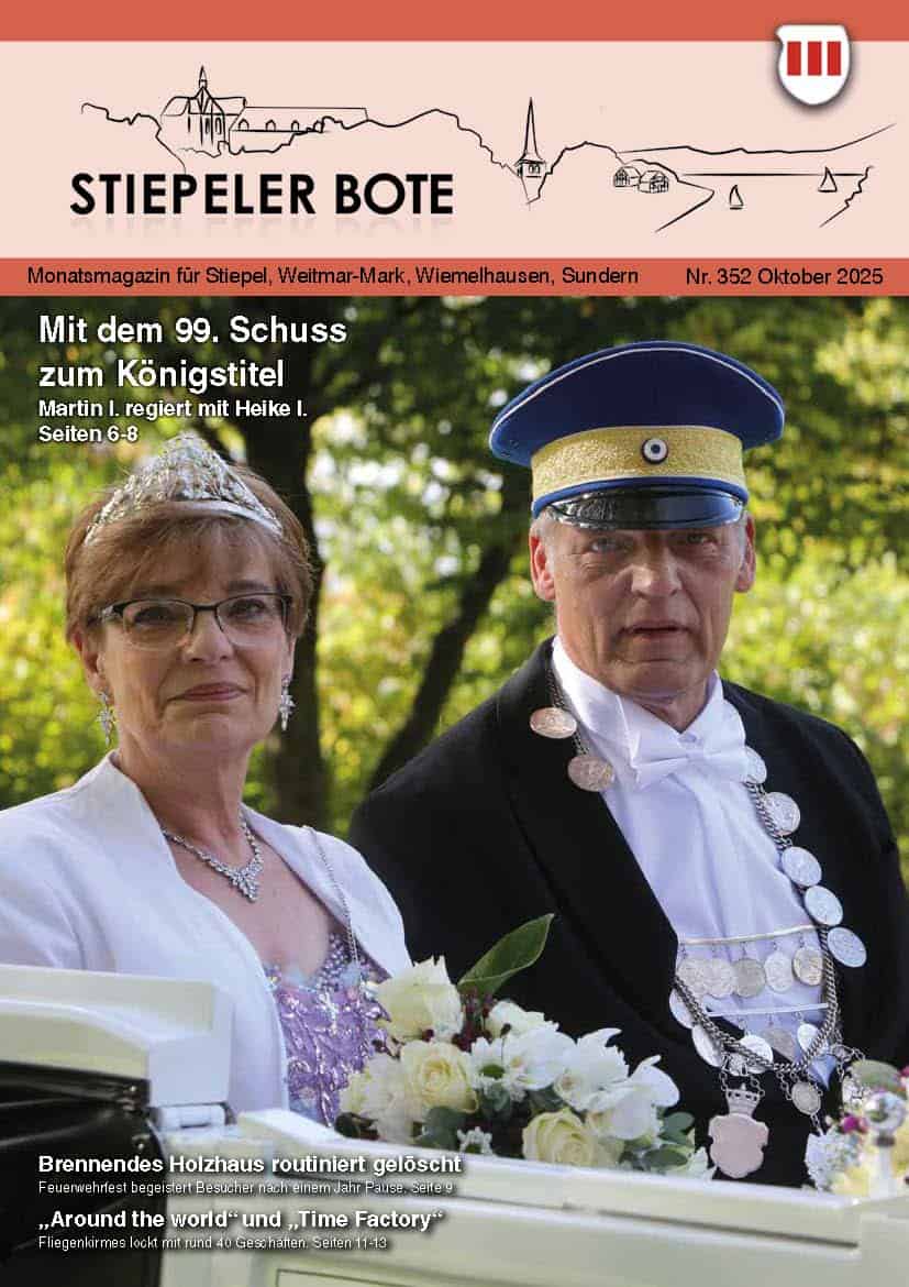 Titelbild des Magazins Stiepeler Bote von Oktober 2025