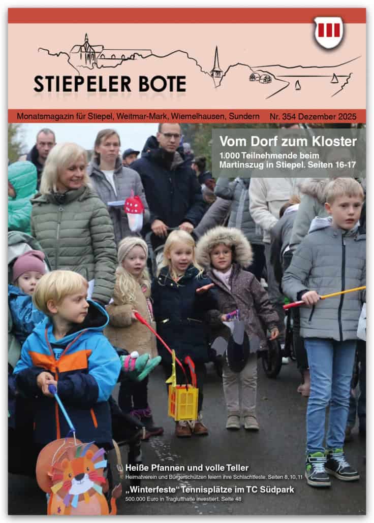 Titelseite der Stiepeler Bote im Dezember 2025