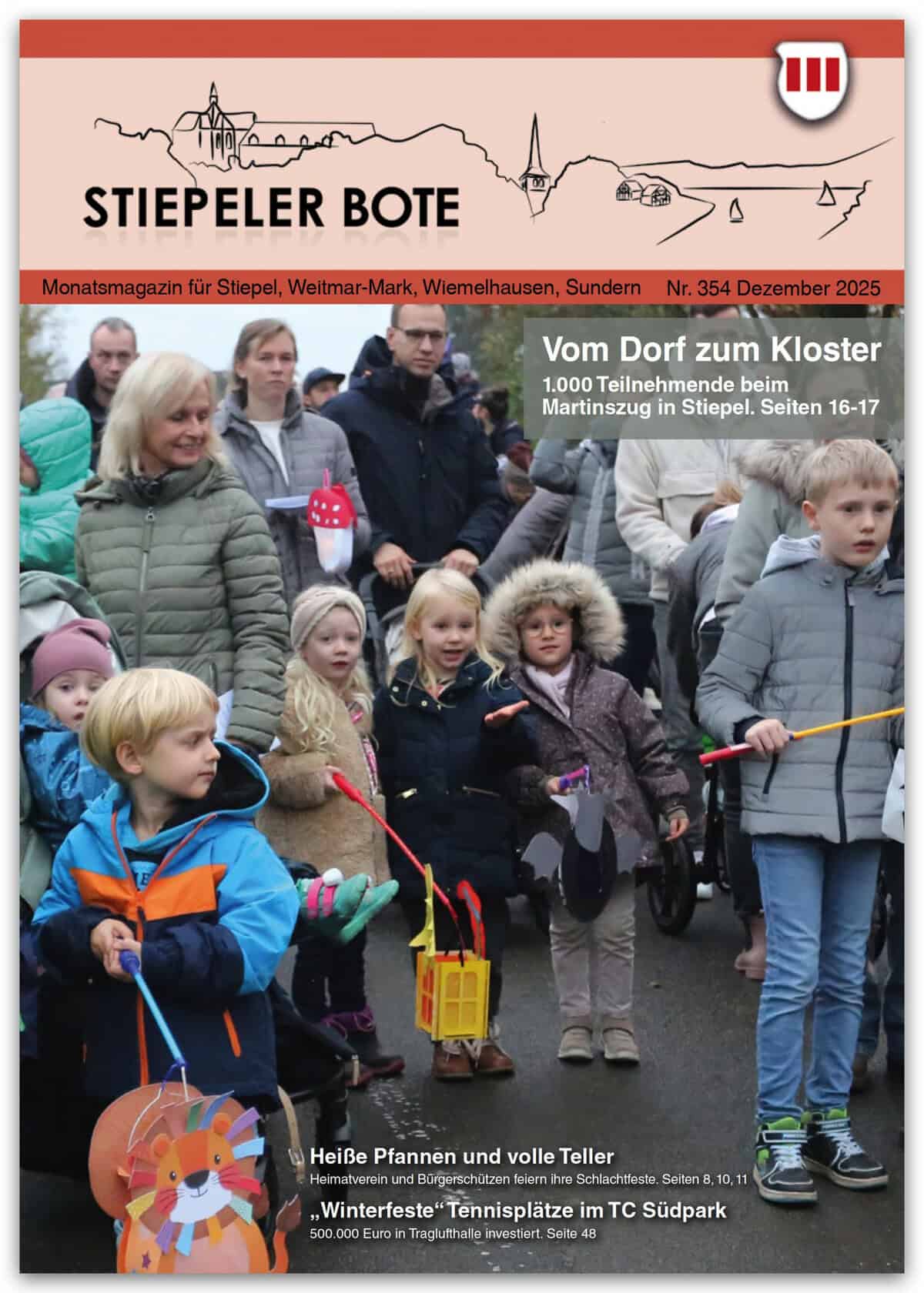 Titelseite der Stiepeler Bote im Dezember 2025 Titelseite der Stiepeler Bote im Dezember 2025