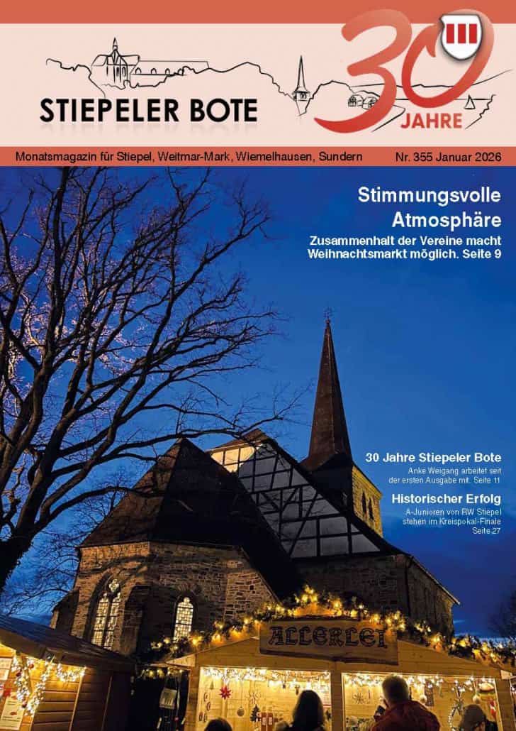 Titelbild der Zeitung Stiepeler Bote in Bochum Januar 2026
